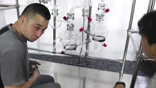 How to install a molecular distillation system