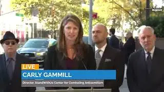 Press Conference on Antisemitism near United Nations' NY Headquarters