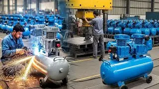 The Art Of Manufacturing Air Compressor Using Strong Power Metal Sheets.