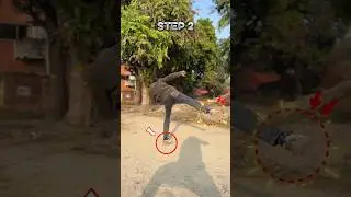 Oblique Technique Kick Tutorial |Step byStep Safe Training |Beginners Guide🔥#ObliqueKick #shorts