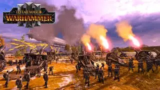 GERMAN IMPERIAL ARMY VS Dark Elves  - TW Millennium Mod |Total War WARHAMMER 3 | FIRESupport | 4K