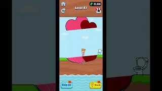 rush to toilet bridge puzzle game #viralshorts #trending #slicetosave