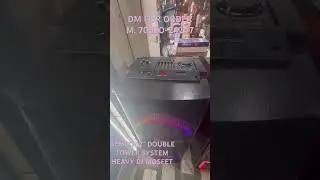 GEMCO 12&rdquo; DOUBLE HEAVY DJ MOSFET CIRCUIT DOUBLE COIL IMPACT WITH DJ EQUALISER SYSTEM CORDLESS MICK