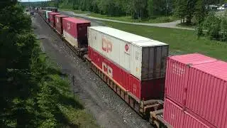 CP 8201 West (train 101) at Terrace Bay