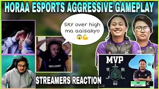 Horaa Esports BEST Aggressive Gameplay at PMGO | SKY MVP | Streamers Reaction | kvn gaming