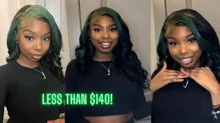 BEST AFFORDABLE AMAZON 13x4 WIG| SUPER DETAILED SKUNK STRIPE  INSTALL ft DERRICKRIS HAIR
