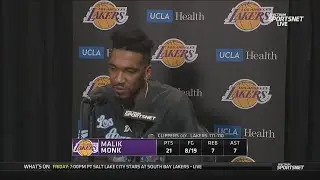 Malik Monk Postgame Interview | Los Angeles Lakers lose to the Los Angeles Clippers 111-110