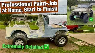 DIY Paint-Job at HOME start to finish (professional Paint-Job step-by-step)