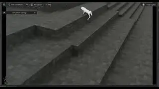 Network Ablation (Abl 2.5): Successful Climbing with Raw Scan on Parkour Step | UnitreeGo2, IsaacLab