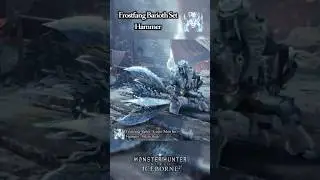 Frostfang Barioth Set - Hammer [MHW: Iceborne] #hammer #monsterhunter