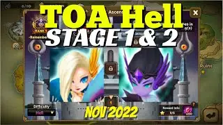 Toa Hell Stage 1 & 2 (3 stars) November 2022
