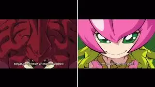 Megakabuterimon and Lillymon Shinka