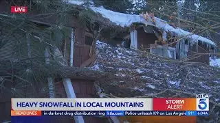 Another round of snow hits Southern California mountain communities&nbsp;