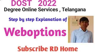 TS DOST 2022 Weboptions B.Com honours course wise College  selection I DOST weboptions