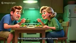 Robot Chef Junior funny AI story for kids (AI Stories That Touch Hearts)