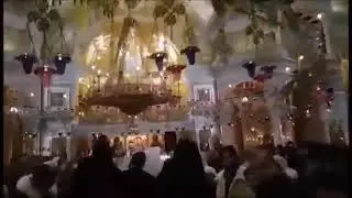 Orthodox Divine Worship - Patriarch of Jerusalem Enters Cathedral