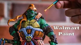 I painted a teenage mutant ninja turtle using WALMART PAINT!