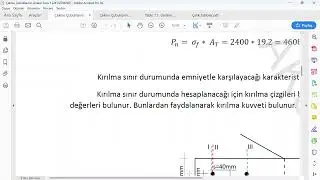 Bulonlu Birleşimli Çekme Çubuklarının Analizi Soru 1