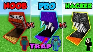 Noob Vs Pro Vs Hacker Trap in Minecraft hindi ||