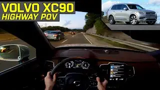 ТЕСТ PILOT ASSIST + УПРАВЛЯЕМОСТЬ! - Volvo XC90 Recharge Inscription 2021 года - Тест-драйв на шоссе с точки зрения водителя