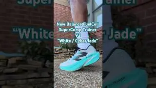 Wearing the New Balance FuelCell SuperComp Trainer v3 Cyber Jade #running #halfmarathon #ASMR
