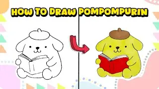 How to Draw Pompompurin from Sanrio Studio &ndash; Kawaii Character Art