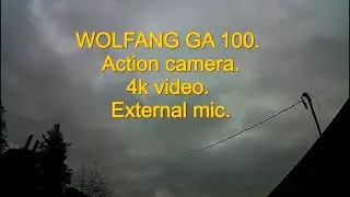 Экшн-камера WOLFANG GA100 с внешним микрофоном.