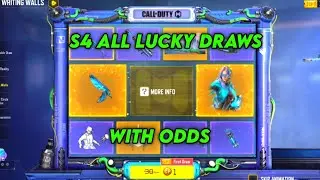 ALL LUCKY DRAWS WITH ODDS CODM SEASON 4 VOD MOBILE S4 2023