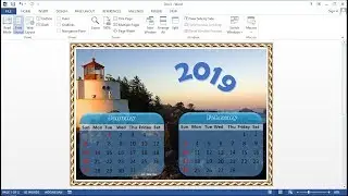 Microsoft Word Tutorial |How to Make a 1-Page Calendar 2 Months in MS Word