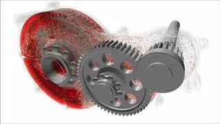 PreonLab | Optimizing Gearbox Design with Meshless Simulation