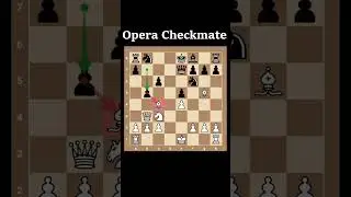 Origin of Opera Checkmate in Chess by Queen Sacrifice