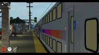 NJT train with NJT 4503 leading arrives and departs Rahway