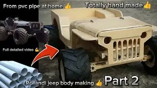 💪Rc landi jeep making||Part2 ||Body making #diy #rccar #jeep #automobile #toys @Ak.models81 