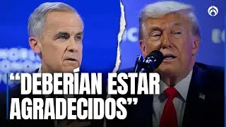 As&iacute; fue el momento en que Trump arremeti&oacute; contra Canad&aacute; en Davos