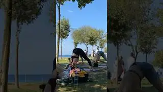 йога в Турции 🇹🇷с видом на Босфор😍 заходите ко мне смотреть увлекательный vlog!#турция #vlog