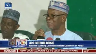 APC Internal Crisis: National Working Committee Meets Governors In Abuja
