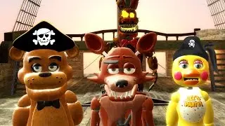 ANIMATRONIC PIRATE SHIP BATTLE! (Gmod FNAF Sandbox Funny Moments) Garry's Mod