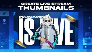 How To Make Live Stream Thumbnail For Free Fire On Android!