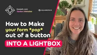 Make a Form Pop Out of a Button into a Lightbox on Squarespace!
