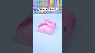 Cute gift ideas / DIY Paper craft / Paper gift box #diy #craft #handmade #art #papercraft #love