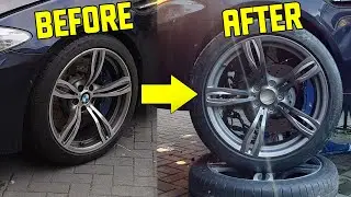 Spray Paint / Refurbishing BMW M5 Alloy wheels at Home for Cheap