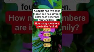 ￼￼￼how many members are in the family #riddle #puzzle
