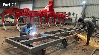 Welding A Massive Cultivator Frame | Step by Step Fabrication | Part 1