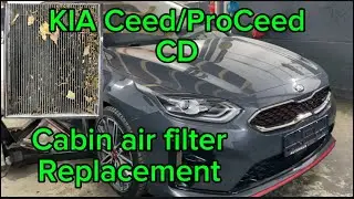 Kia Ceed Proceed cabin air filter change DIY Ceed CD pollen filter wechseln Proceed CD