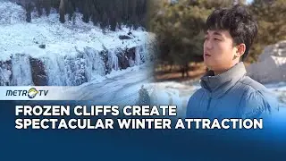 Giant Ice Formations Draw Tourists To Eastern China