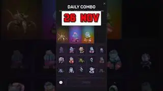 26 November pixeltap daily combo | pixel tap by pixelverse combo card today 26 Nov #pixeltapkombo