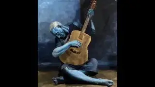Picasso- The old guitarist.