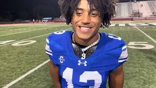 Burleson Centennial junior athlete Damien Long after the boot win