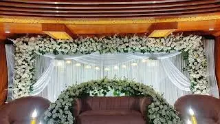 Royal Wedding Stage Setup 2025 | Luxury Floral Decoration Ideas 💡