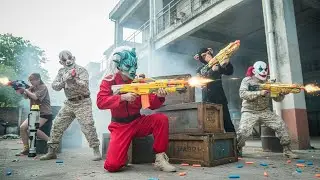 3T Nerf War: ALPHA Nerf Guns Elite Agent's Tactical Crime Lair Challenge!